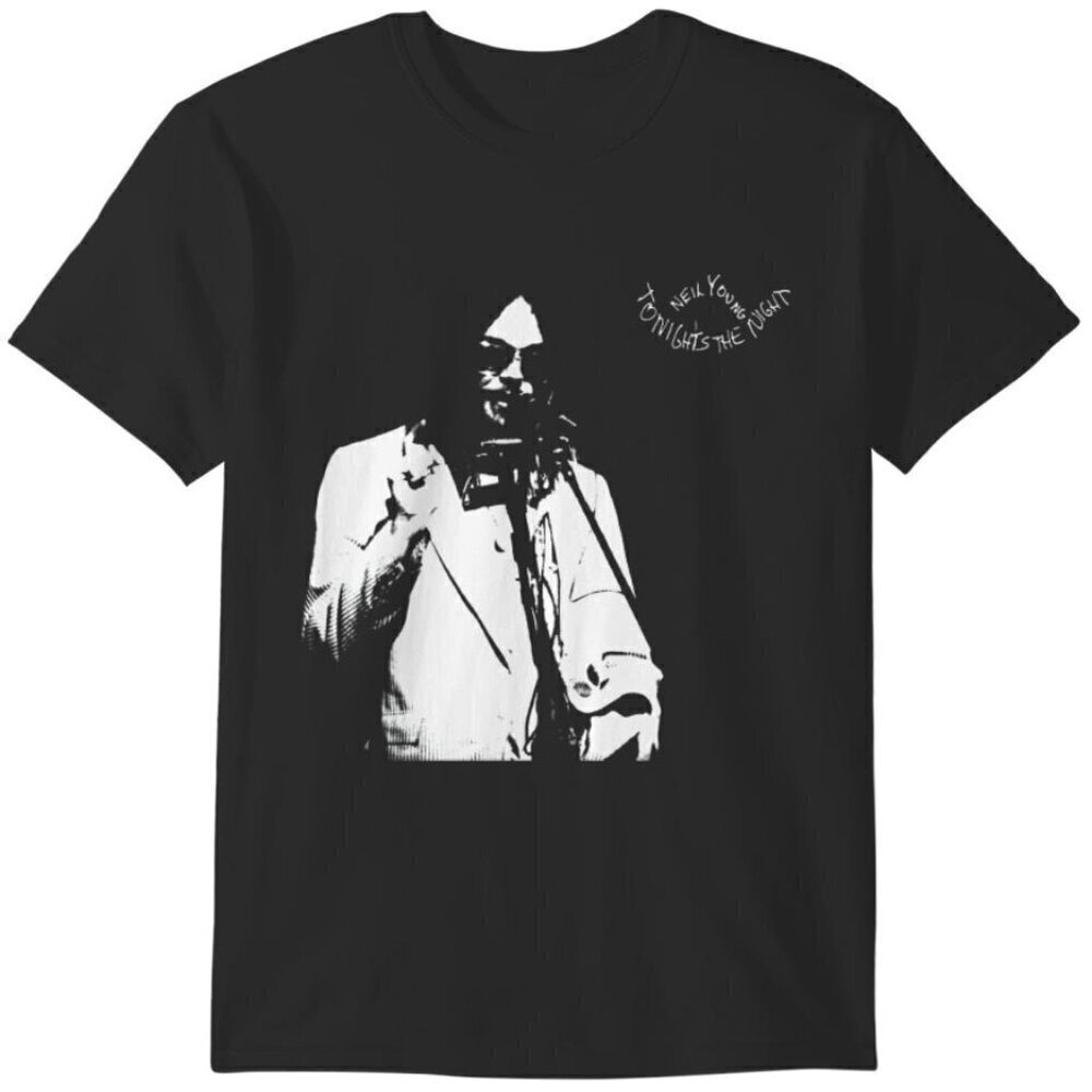 Neil Young Tonights The Night Rock Music Fan Gift Graphic T-Shirt .